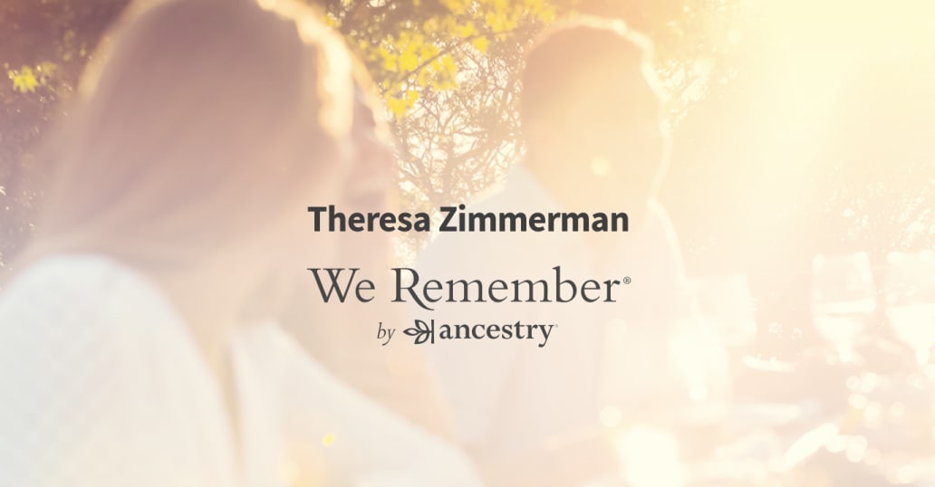 Theresa Zimmerman (1951 2004) Obituary